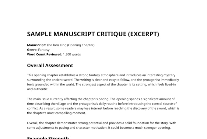 professionally analyse and develop your fantasy or space opera story